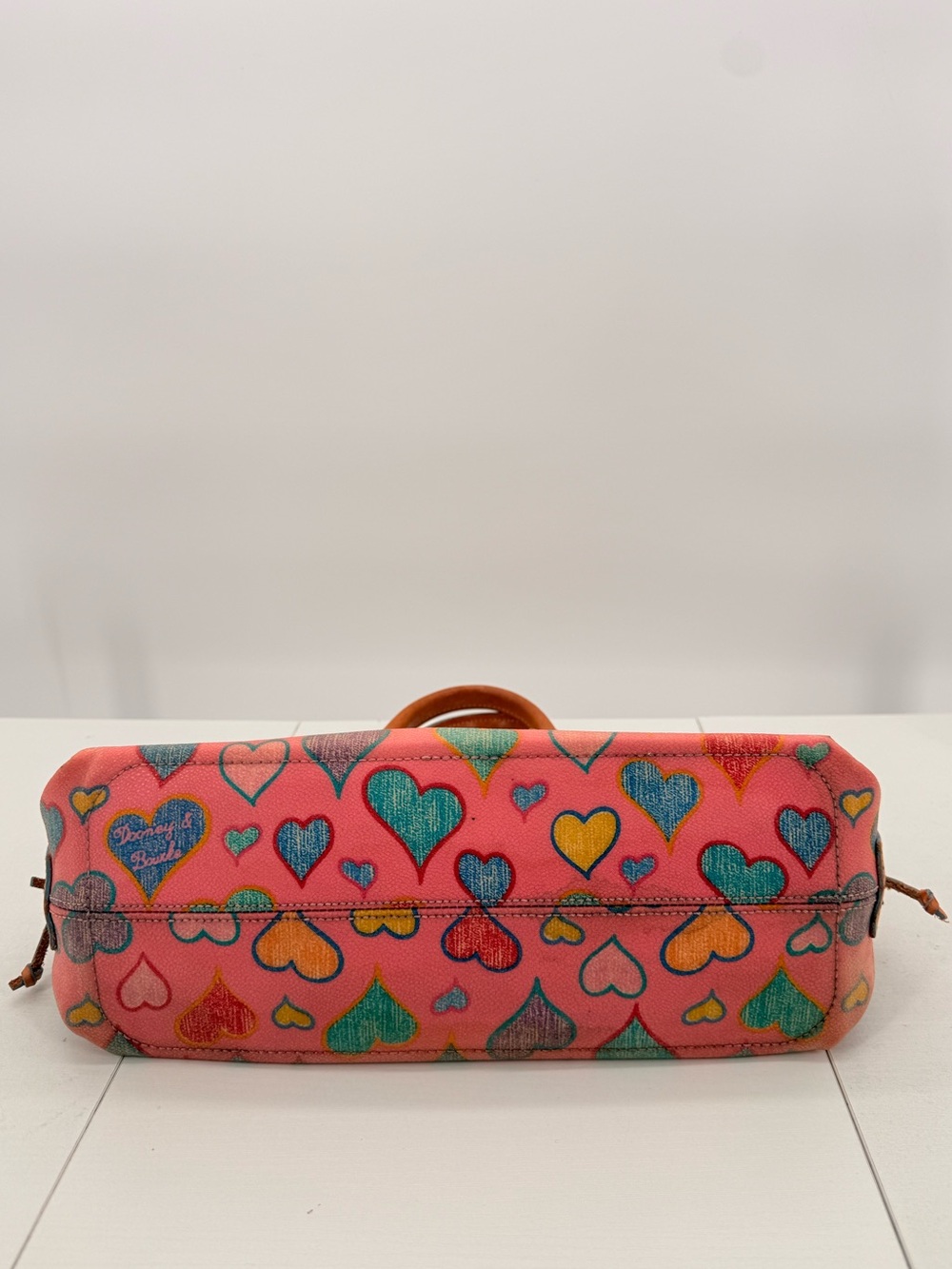 DOONEY & BOURKE Vintage Y2K Sweetheart Crayon Hearts Mini Satchel - Picture 8 of 12